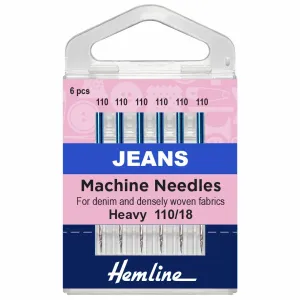 Hemline Jeans Machine Needles - Heavy - 110/18