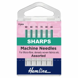 Hemline Sharps Machine Needles - Assorted