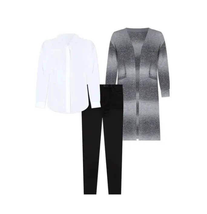 Hidden Placket Shirt with Pleats