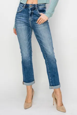 High Rise Straight Leg Jeans - Risen