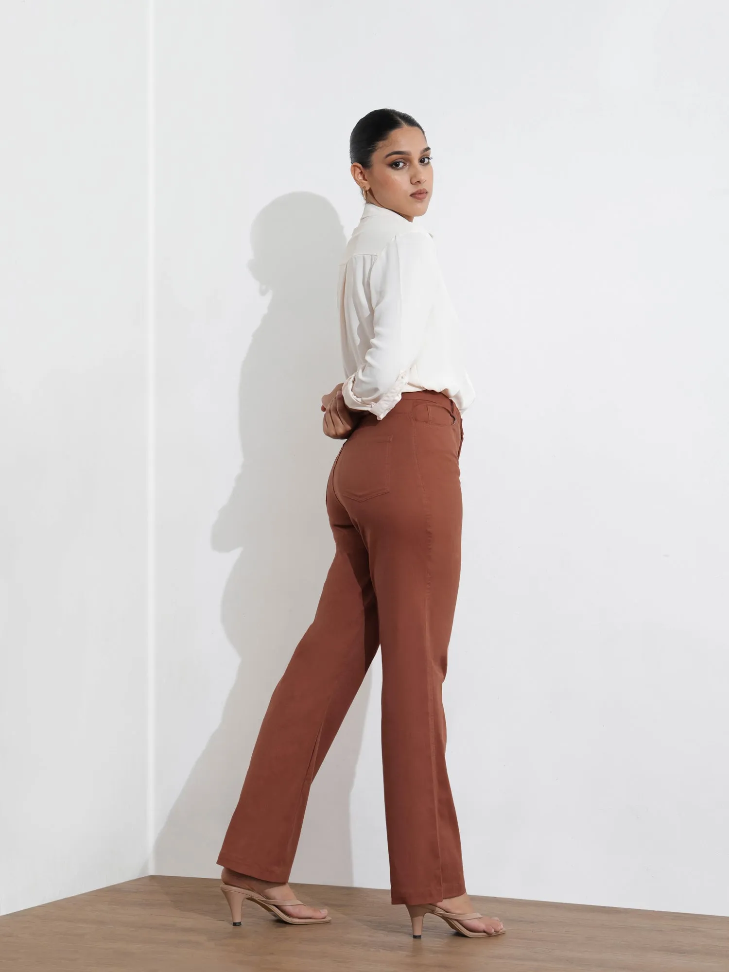 High Waist Straight Leg Pant
