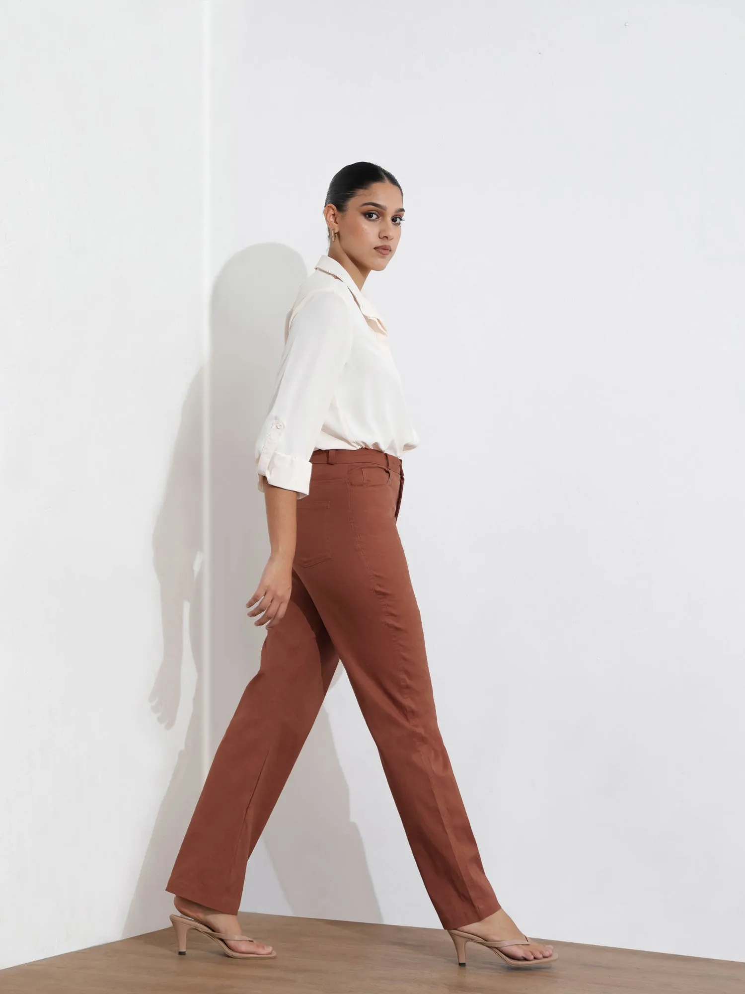 High Waist Straight Leg Pant
