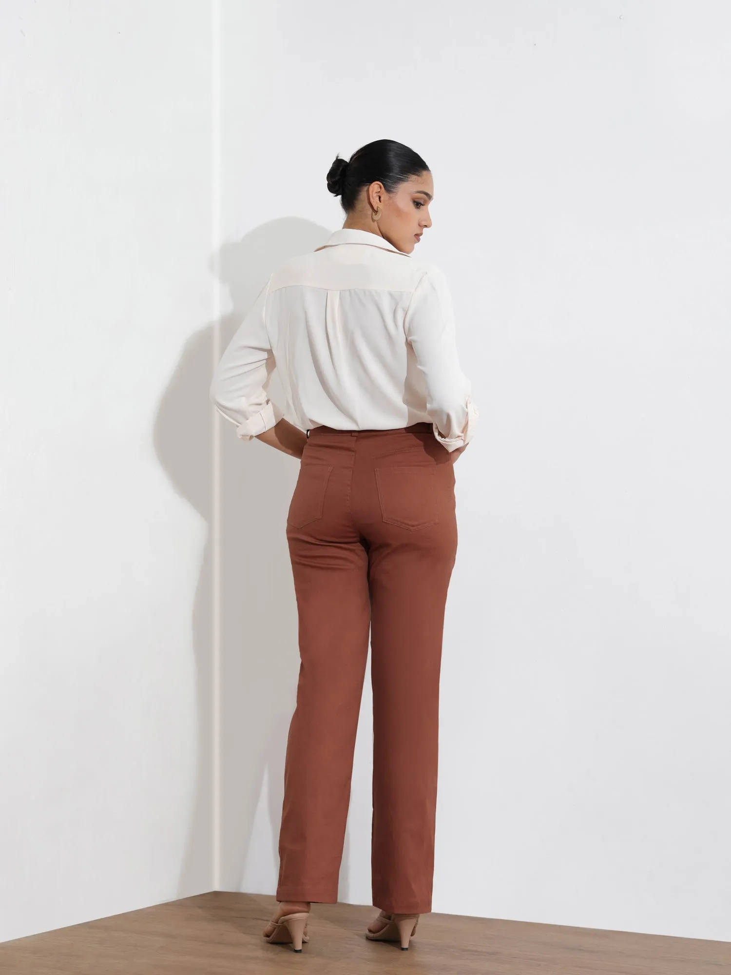 High Waist Straight Leg Pant