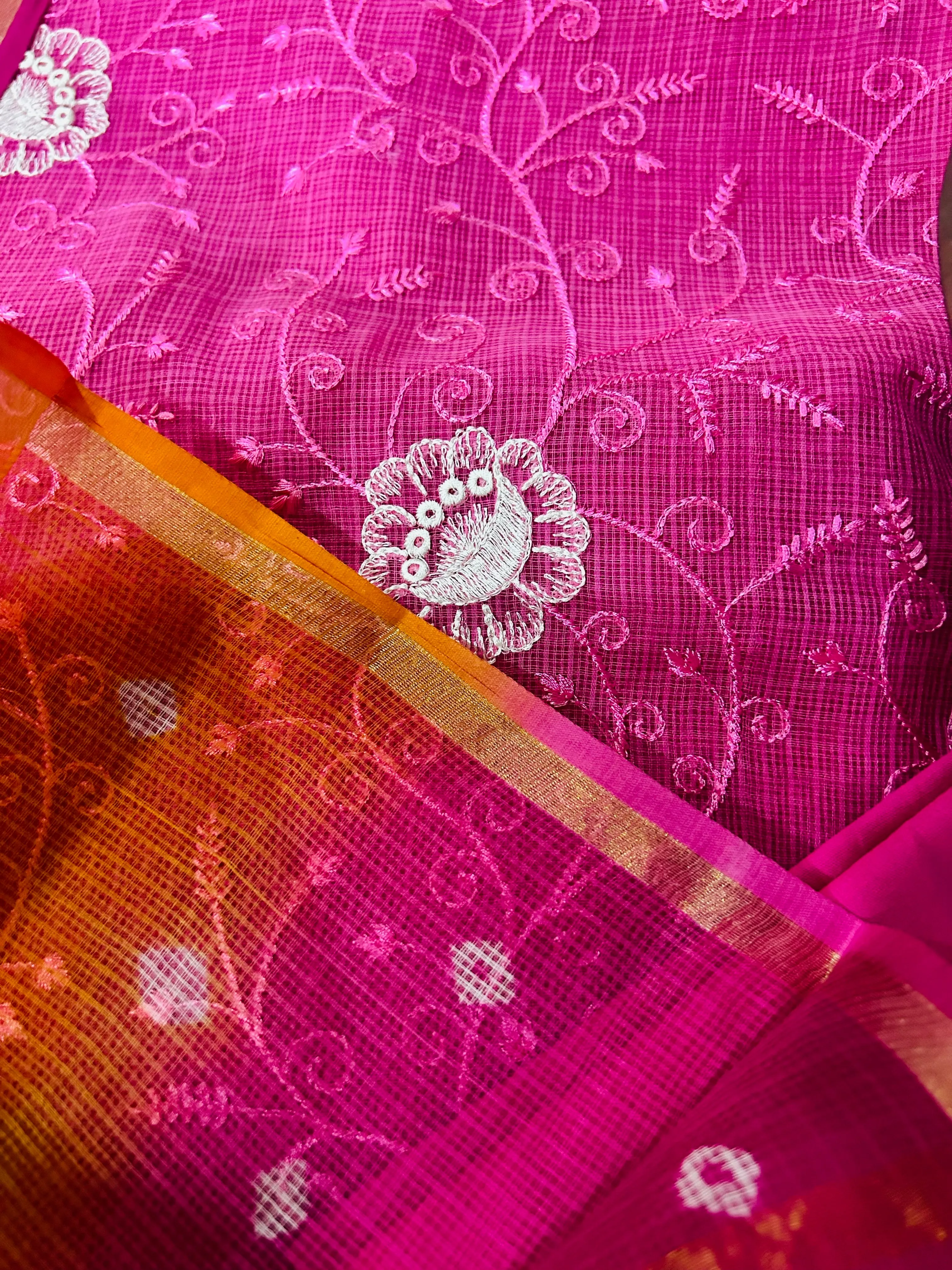 Hot pink Kota Doriya Suit