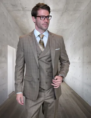 HUGO BRONZE BIG & TALL MODERN FIT 3 PC SUIT