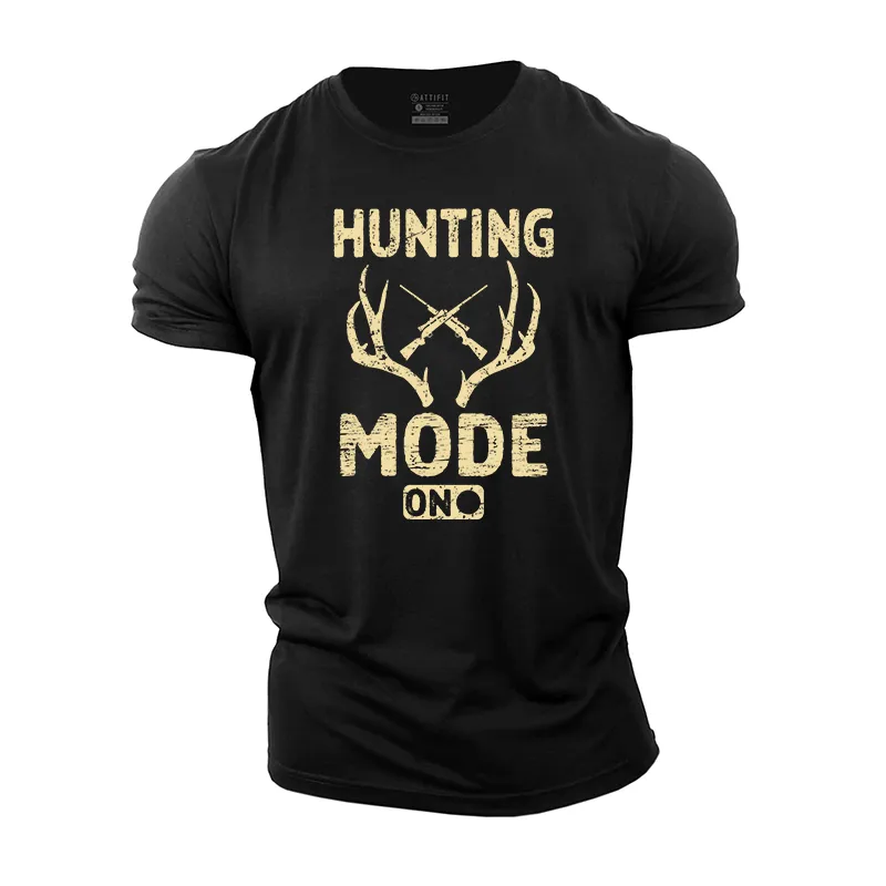 Hunting Mode On Cotton T-Shirt
