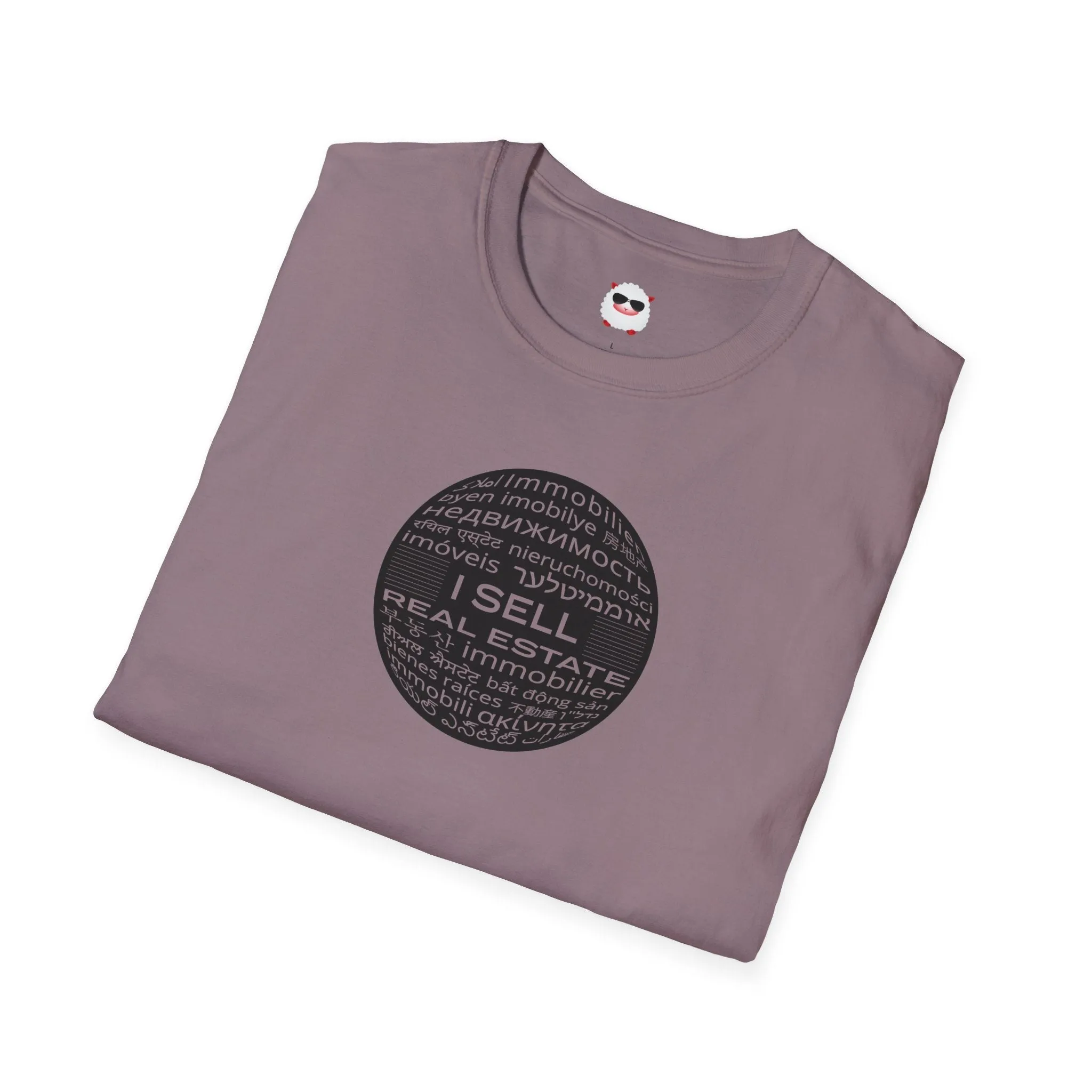 I Sell Real Estate Translated Unisex Softstyle T-Shirt