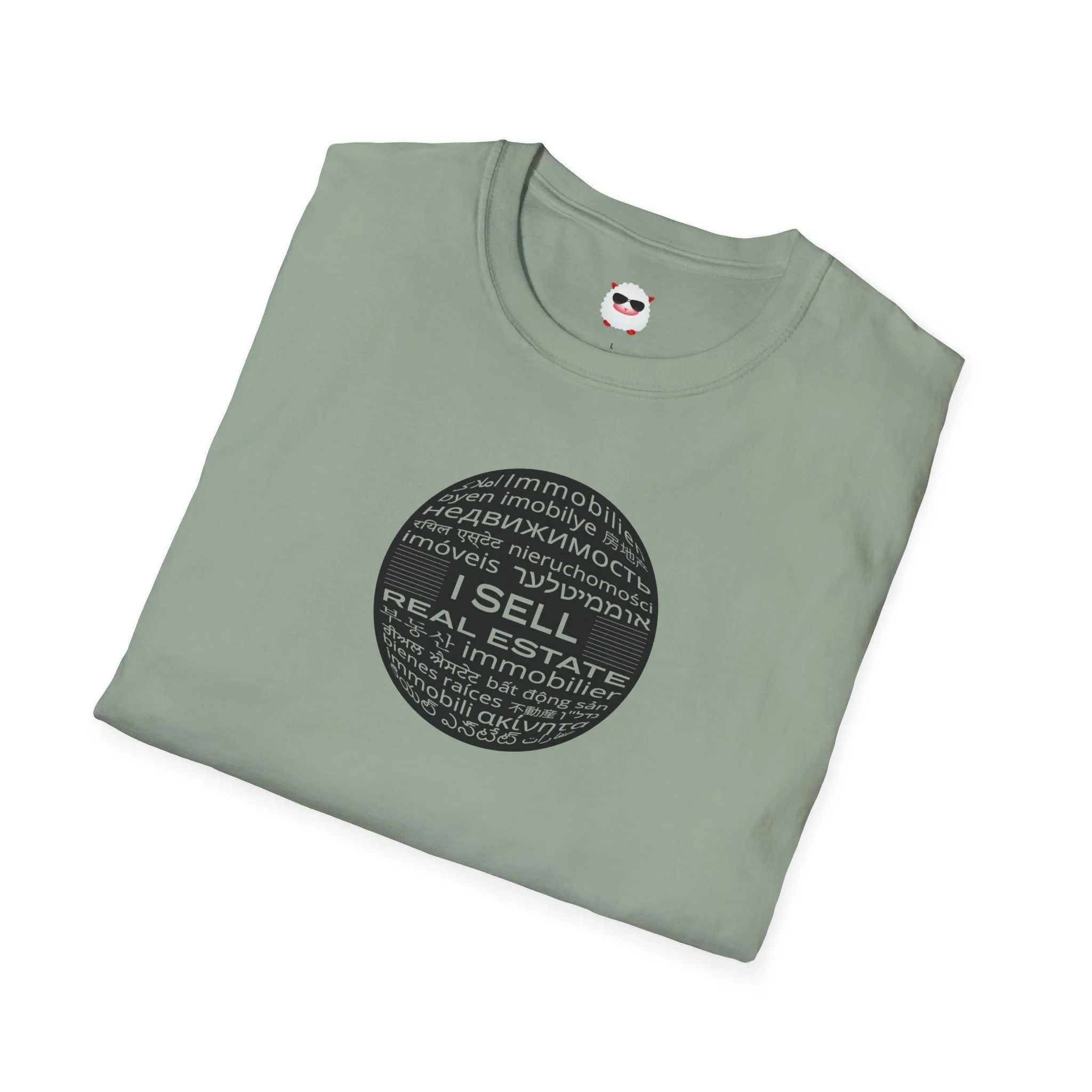 I Sell Real Estate Translated Unisex Softstyle T-Shirt