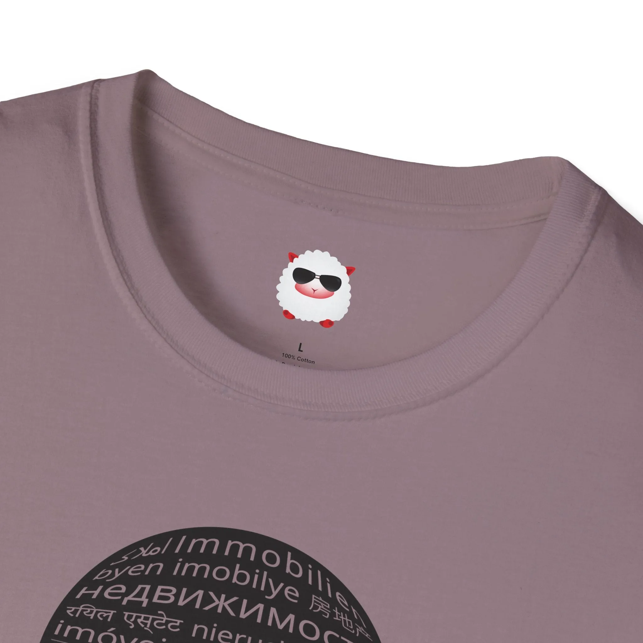 I Sell Real Estate Translated Unisex Softstyle T-Shirt