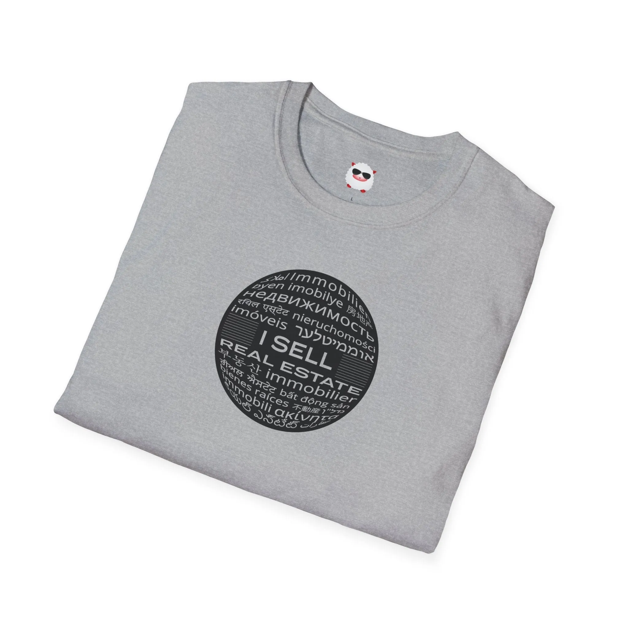 I Sell Real Estate Translated Unisex Softstyle T-Shirt