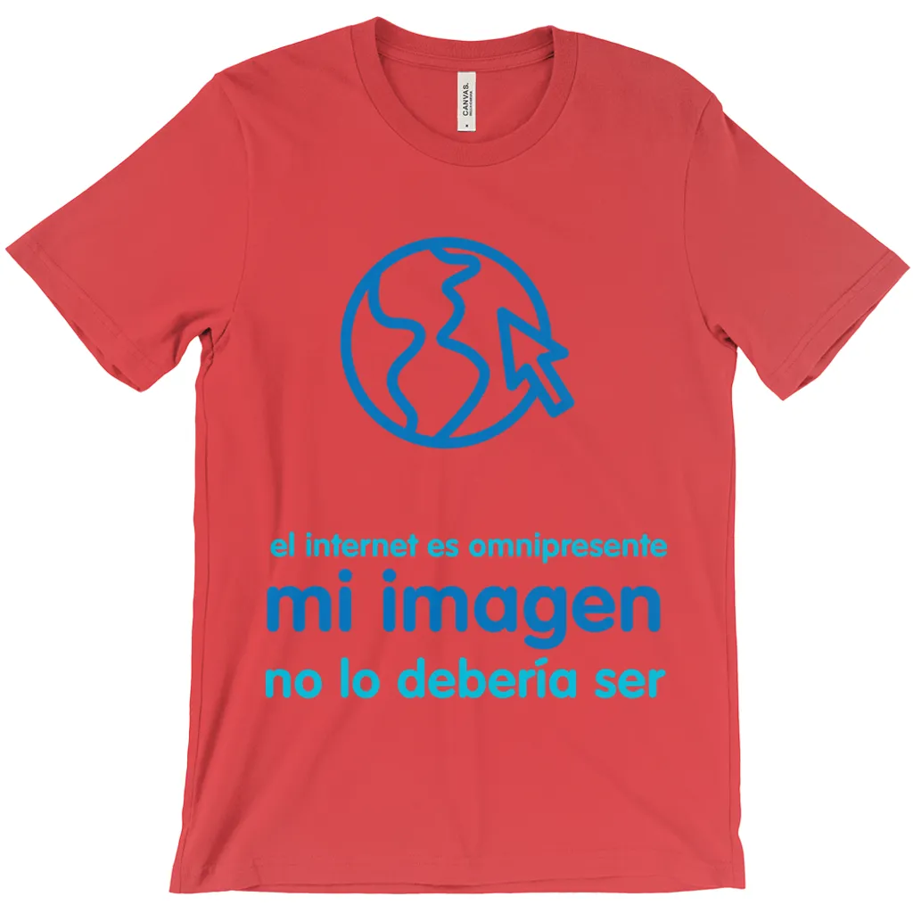 Internet is Ubiquitous Adult T-Shirts (Spanish)