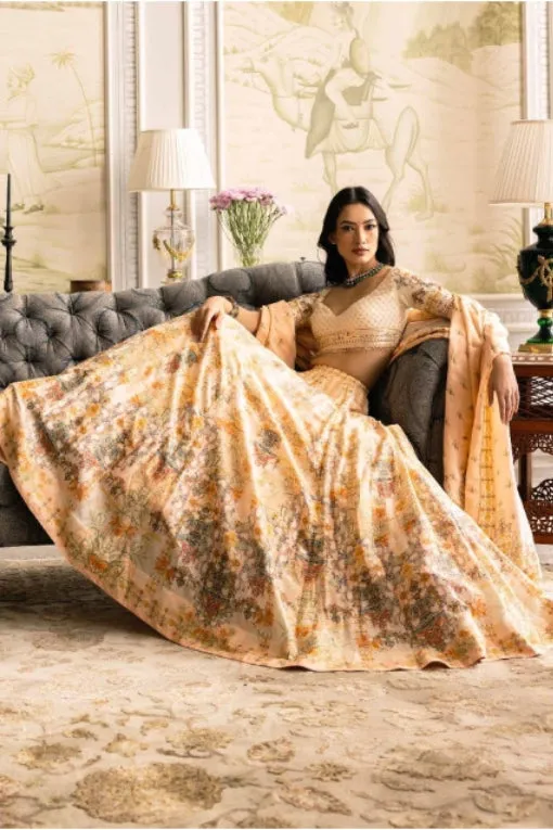 IRIS PRINTED LEHENGA SET