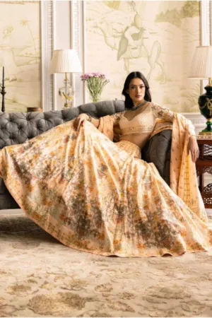 IRIS PRINTED LEHENGA SET