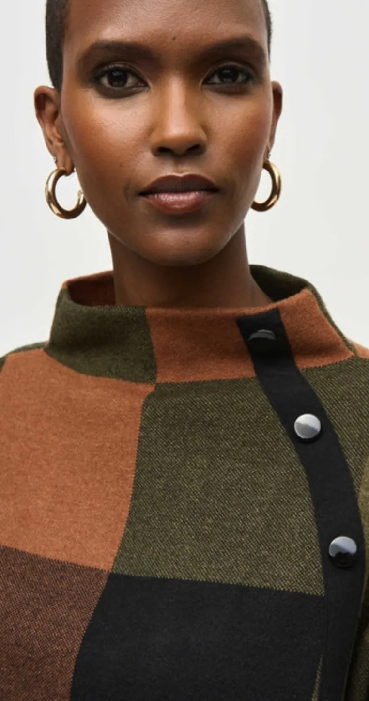 Joseph Ribkoff rust check top