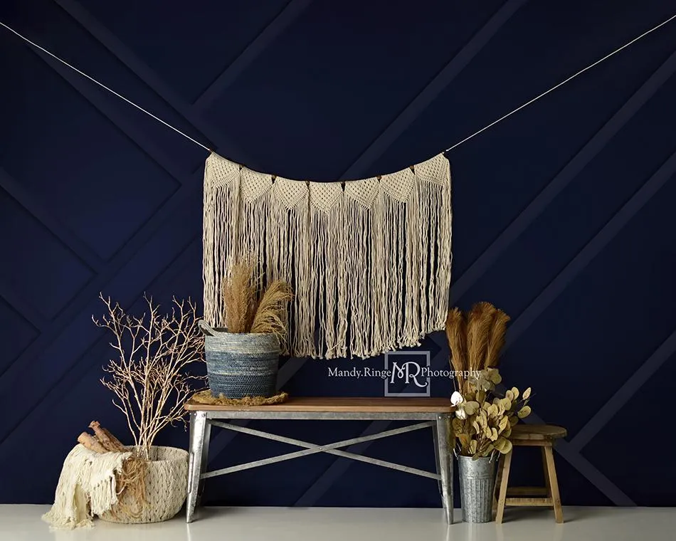 Kate Spring Modern Boho Navy and Gold Designed by Mandy Ringe Photography