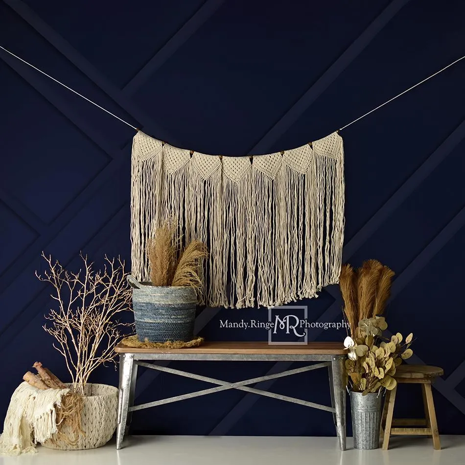 Kate Spring Modern Boho Navy and Gold Designed by Mandy Ringe Photography