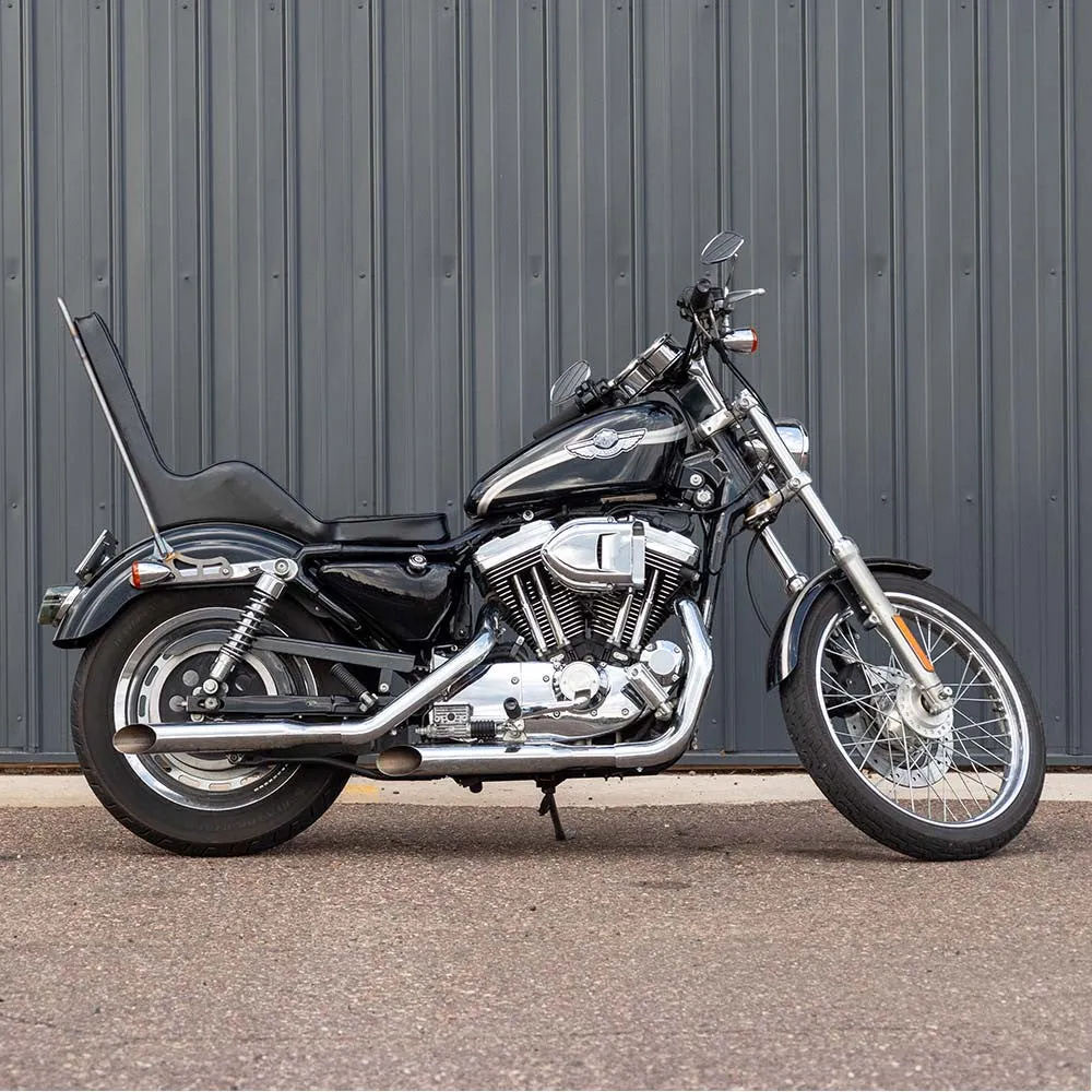 King & Queen Seat For Sportster '86-'03 - Pleated Stitch