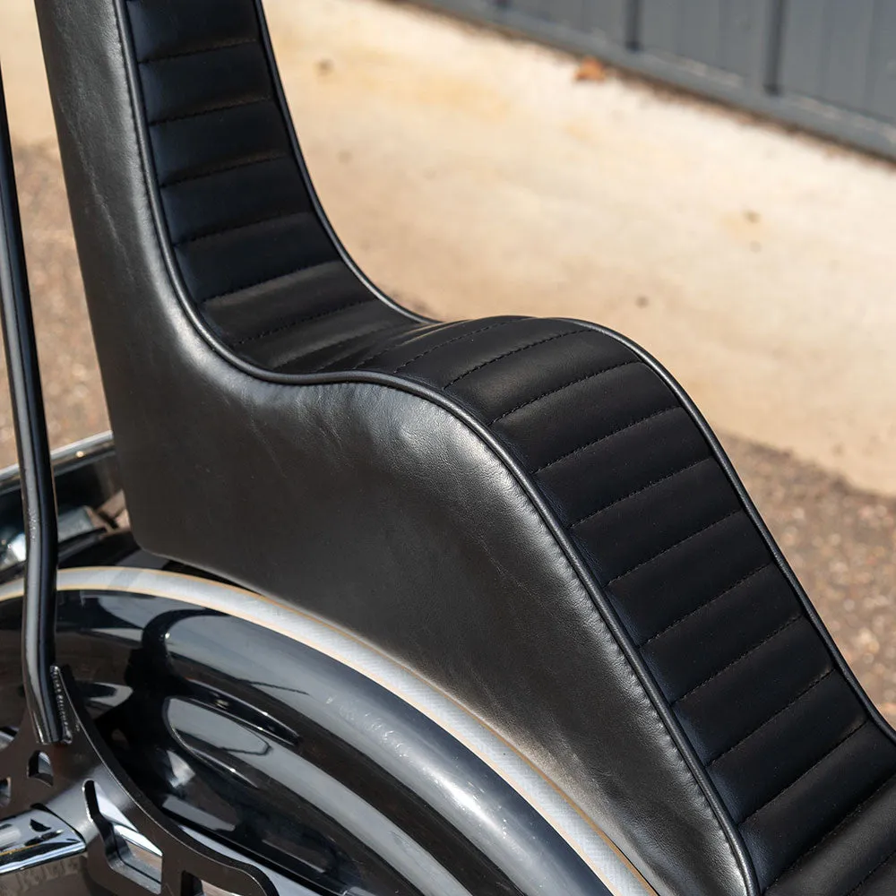 King & Queen Seat For Sportster '86-'03 - Pleated Stitch