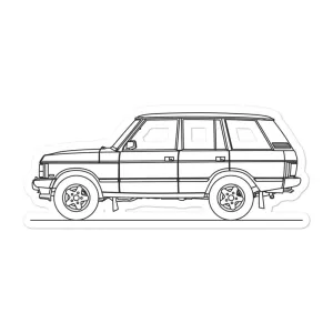 Land Rover Range Rover Classic Outline Sticker