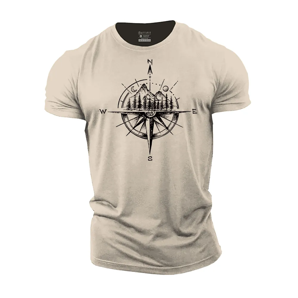 Landscape Compass Cotton T-Shirt