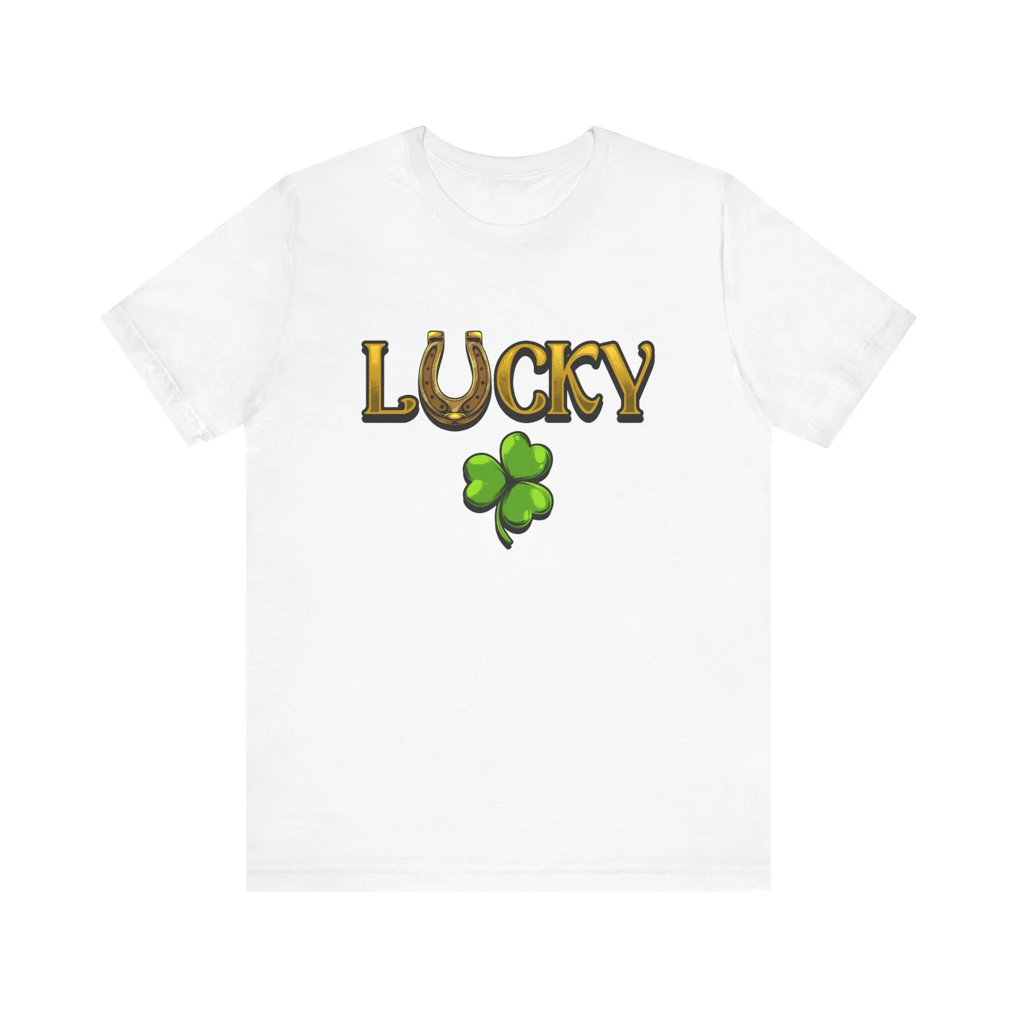 Lucky | White Deluxe St Patricks Day Tee