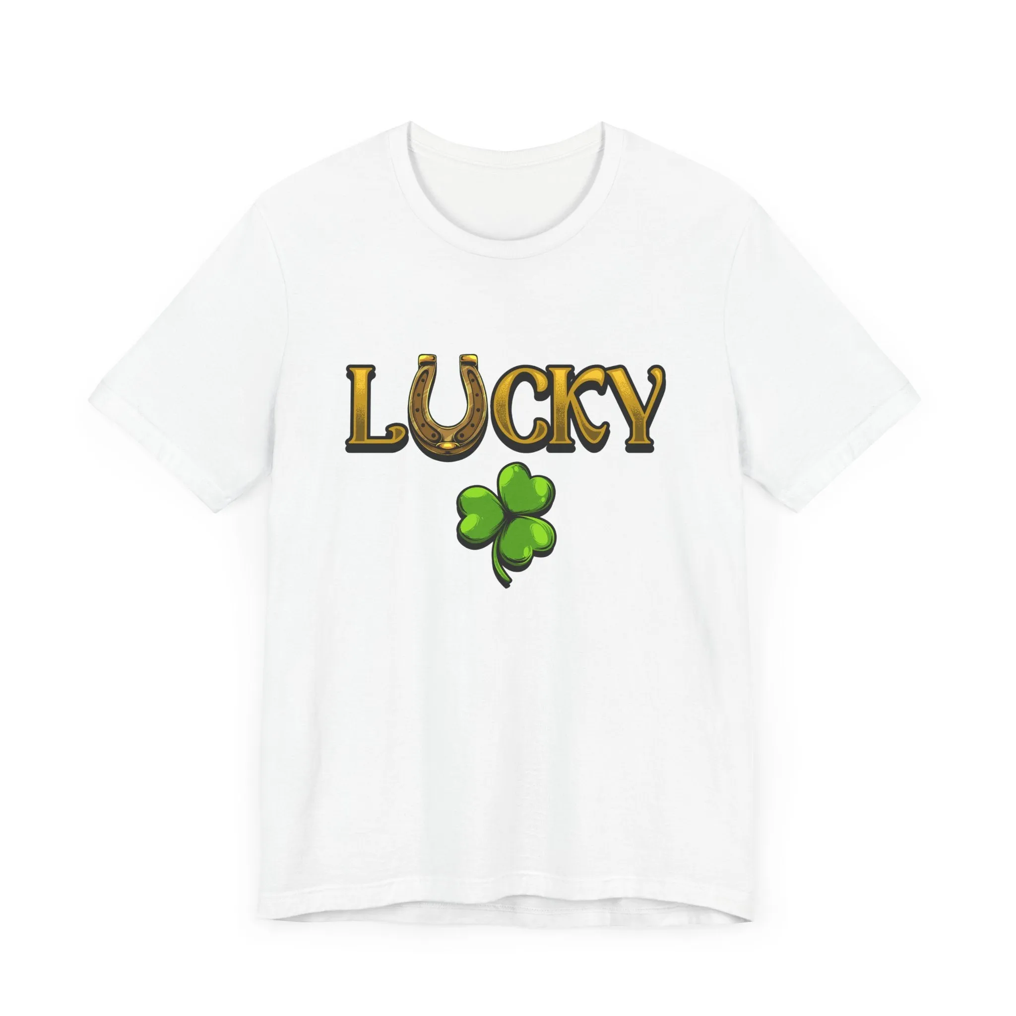 Lucky | White Deluxe St Patricks Day Tee