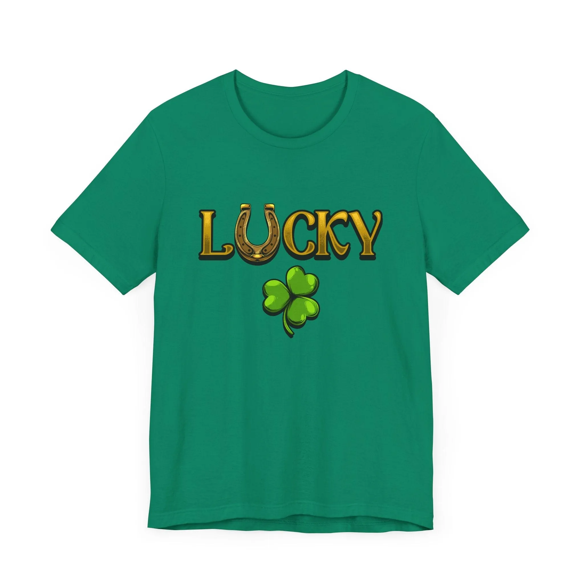 Lucky | White Deluxe St Patricks Day Tee