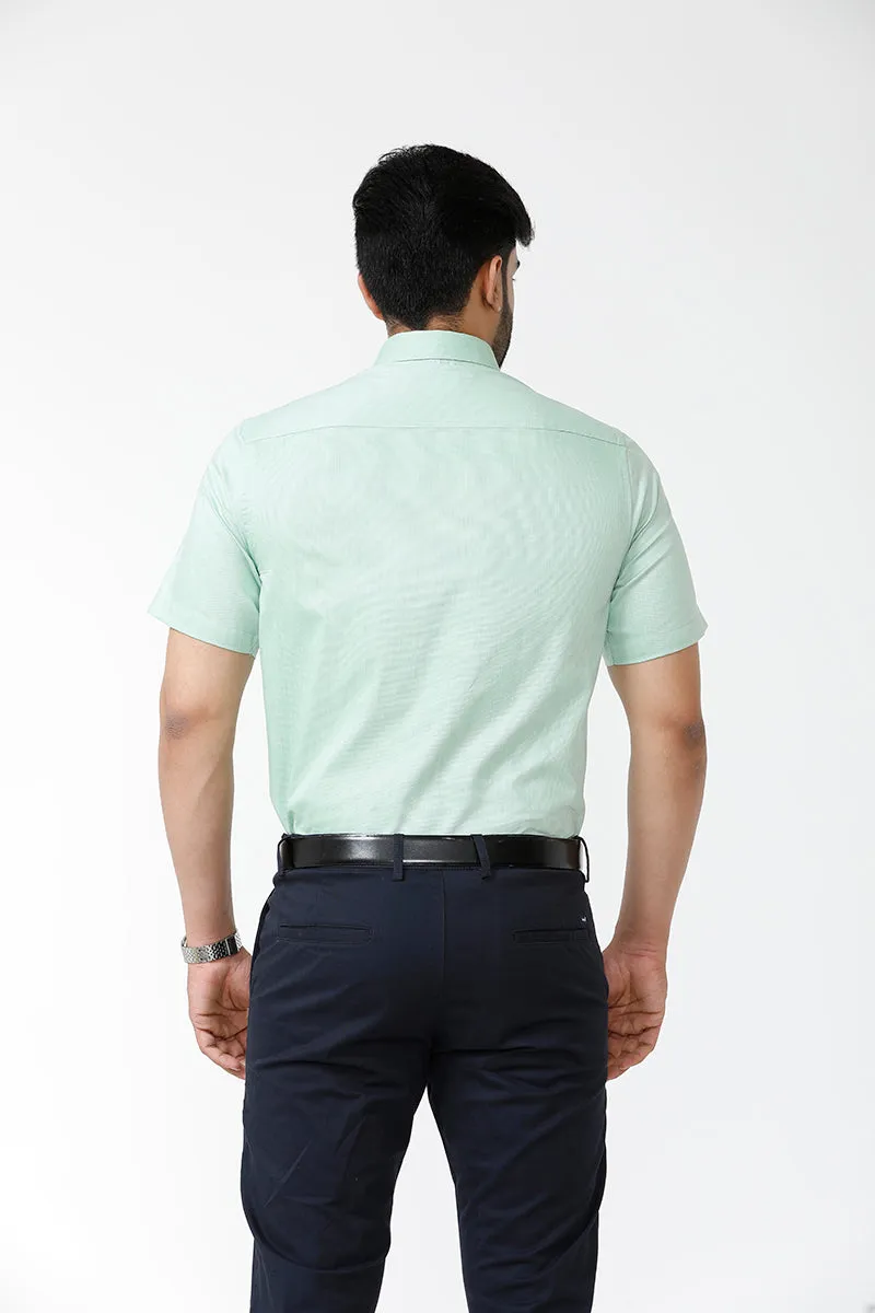 Luxor - Light Green Formal Shirts for Men | Ariser