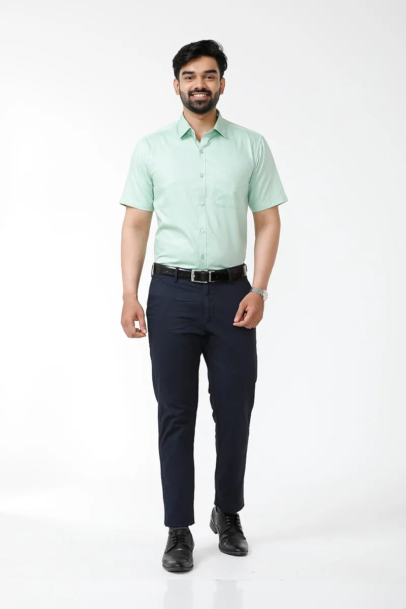 Luxor - Light Green Formal Shirts for Men | Ariser