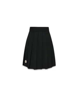 MACKY Golf: Pleated Banded Skirt - Black