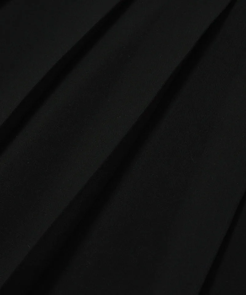 MACKY Golf: Pleated Banded Skirt - Black