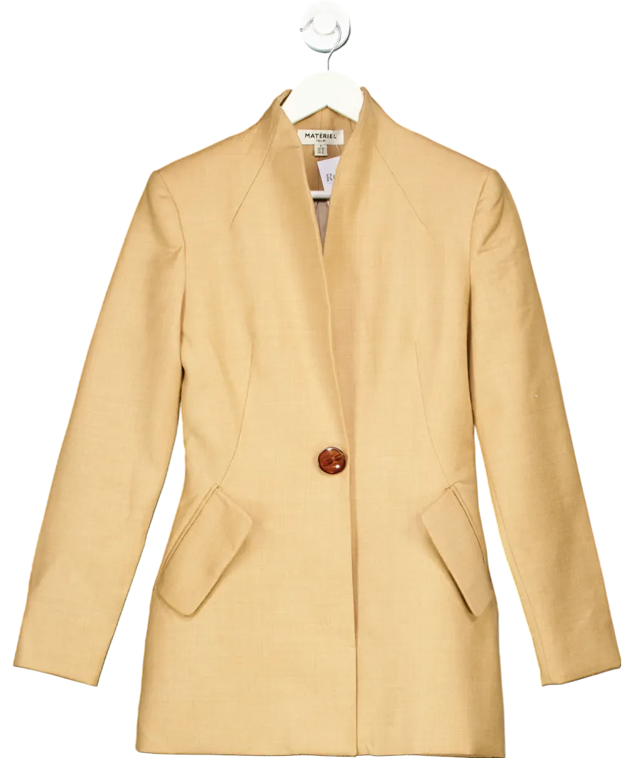 Materiel Tbilisi Beige Tailored Blazer UK S
