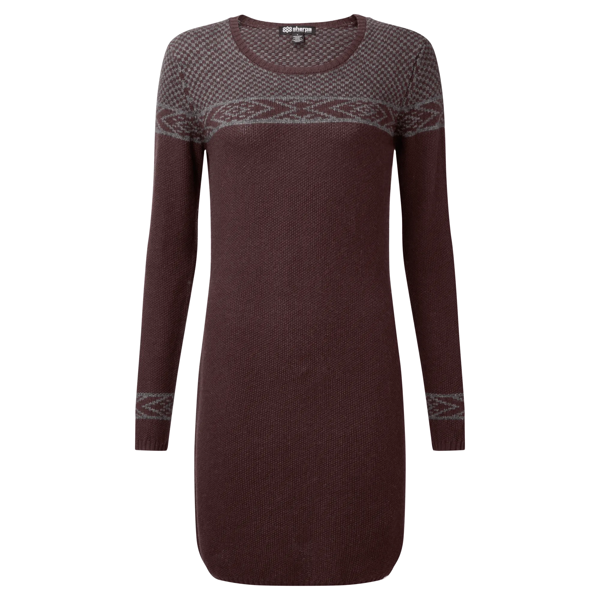 Maya Texture Dress - Beet Red