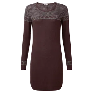 Maya Texture Dress - Beet Red