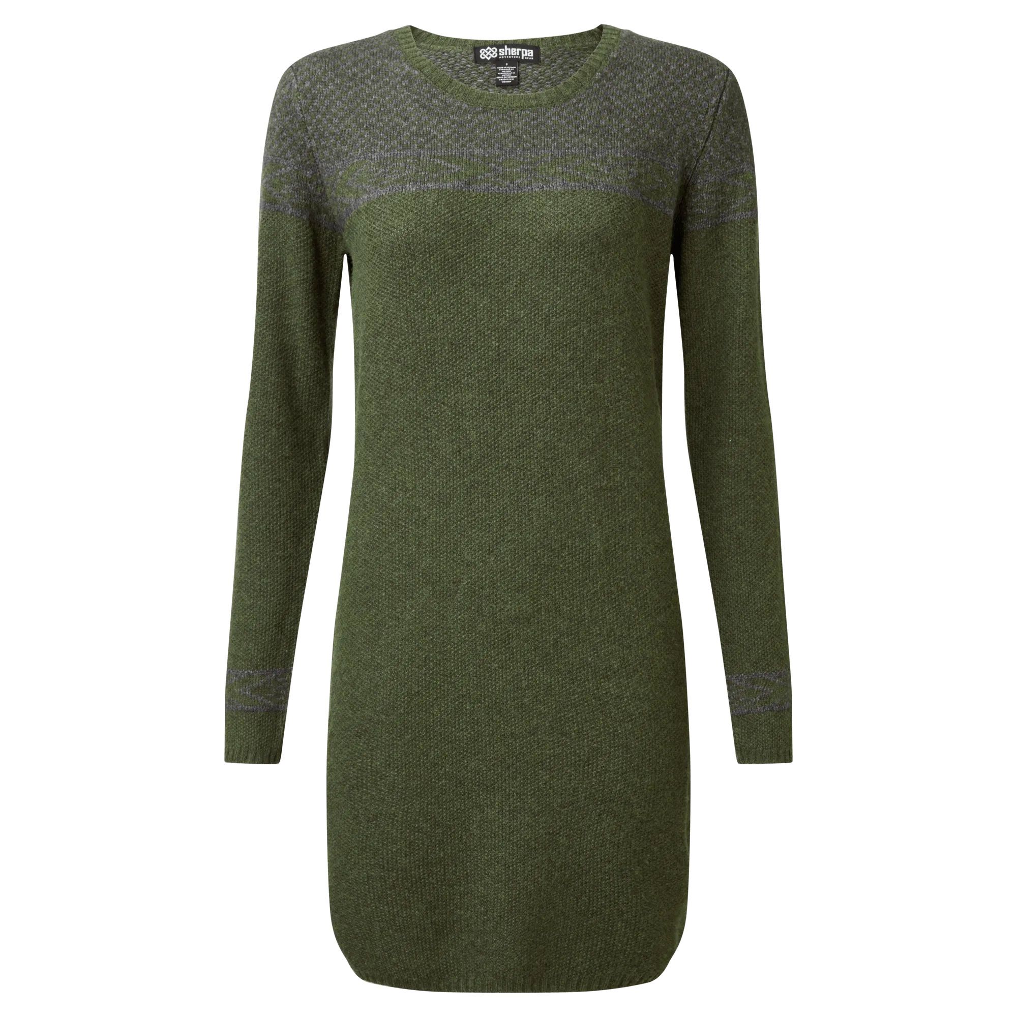 Maya Texture Dress - Evergreen