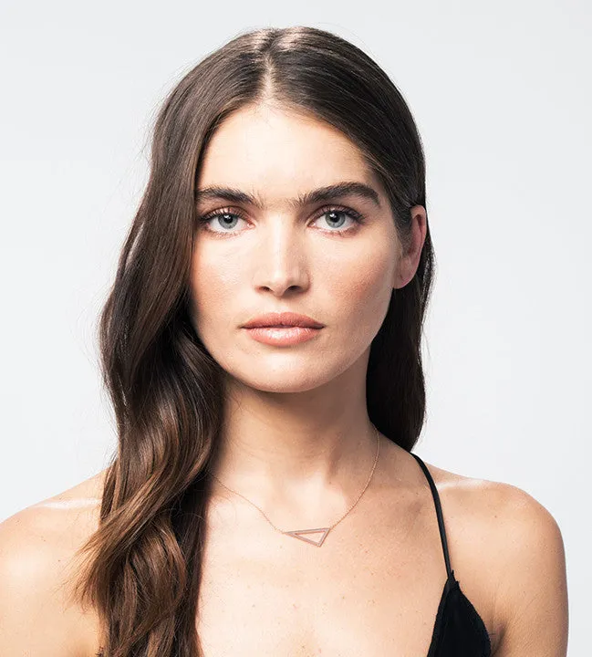 Medium Triangle Necklace | Rose Gold