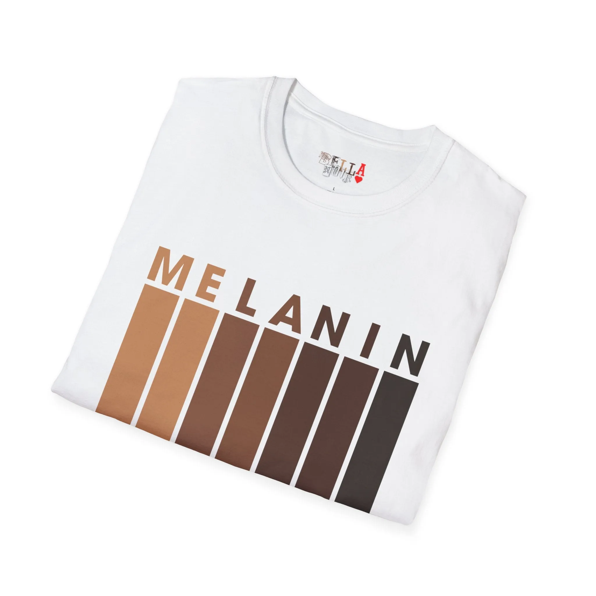 Melanin Vertical Stripes Unisex Softstyle T-Shirt