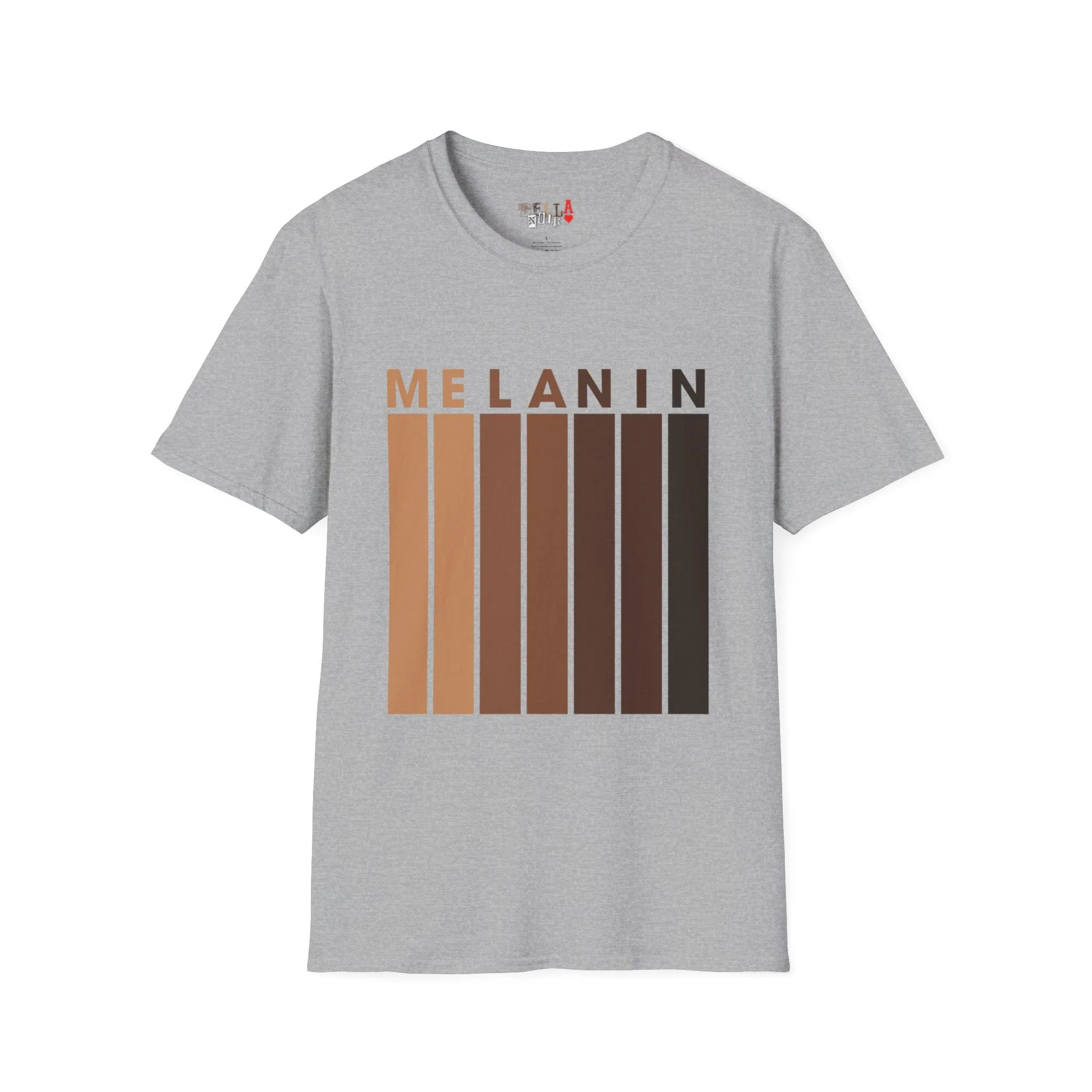Melanin Vertical Stripes Unisex Softstyle T-Shirt