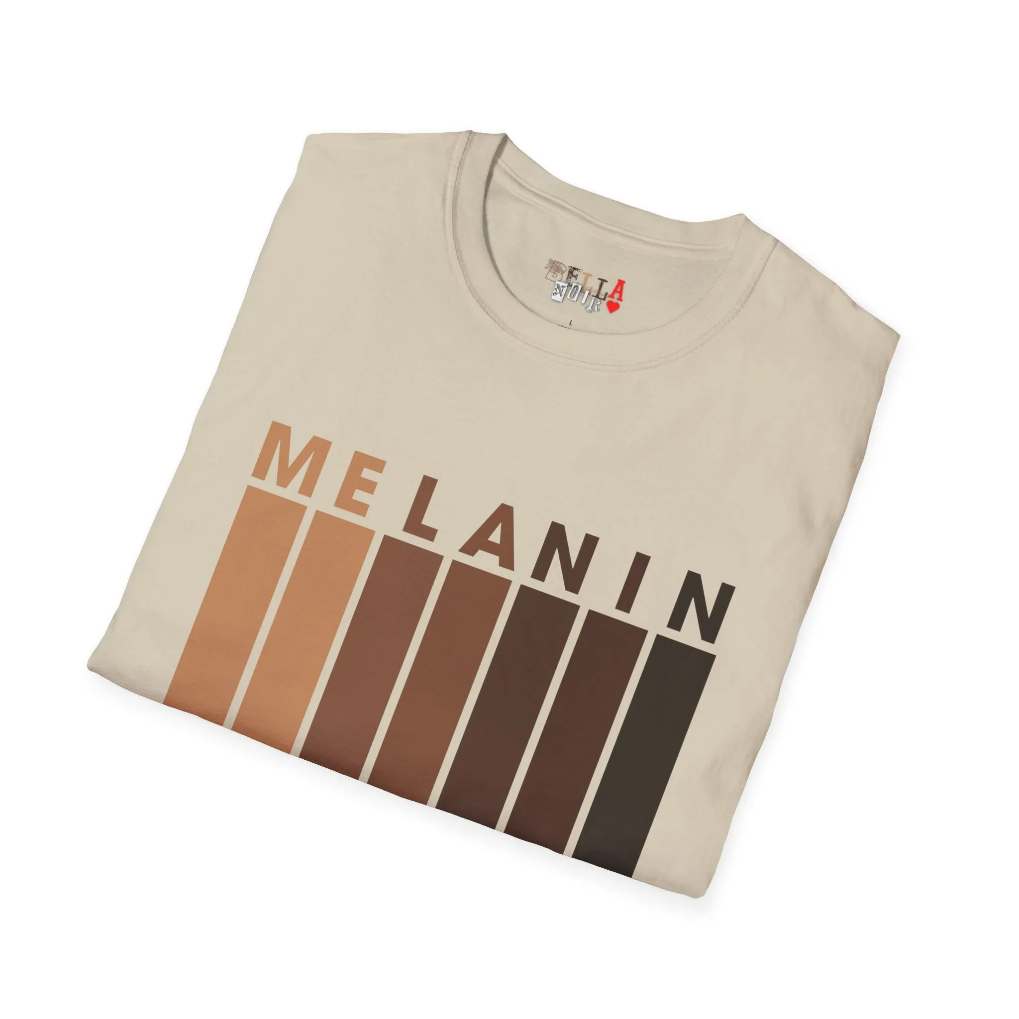 Melanin Vertical Stripes Unisex Softstyle T-Shirt