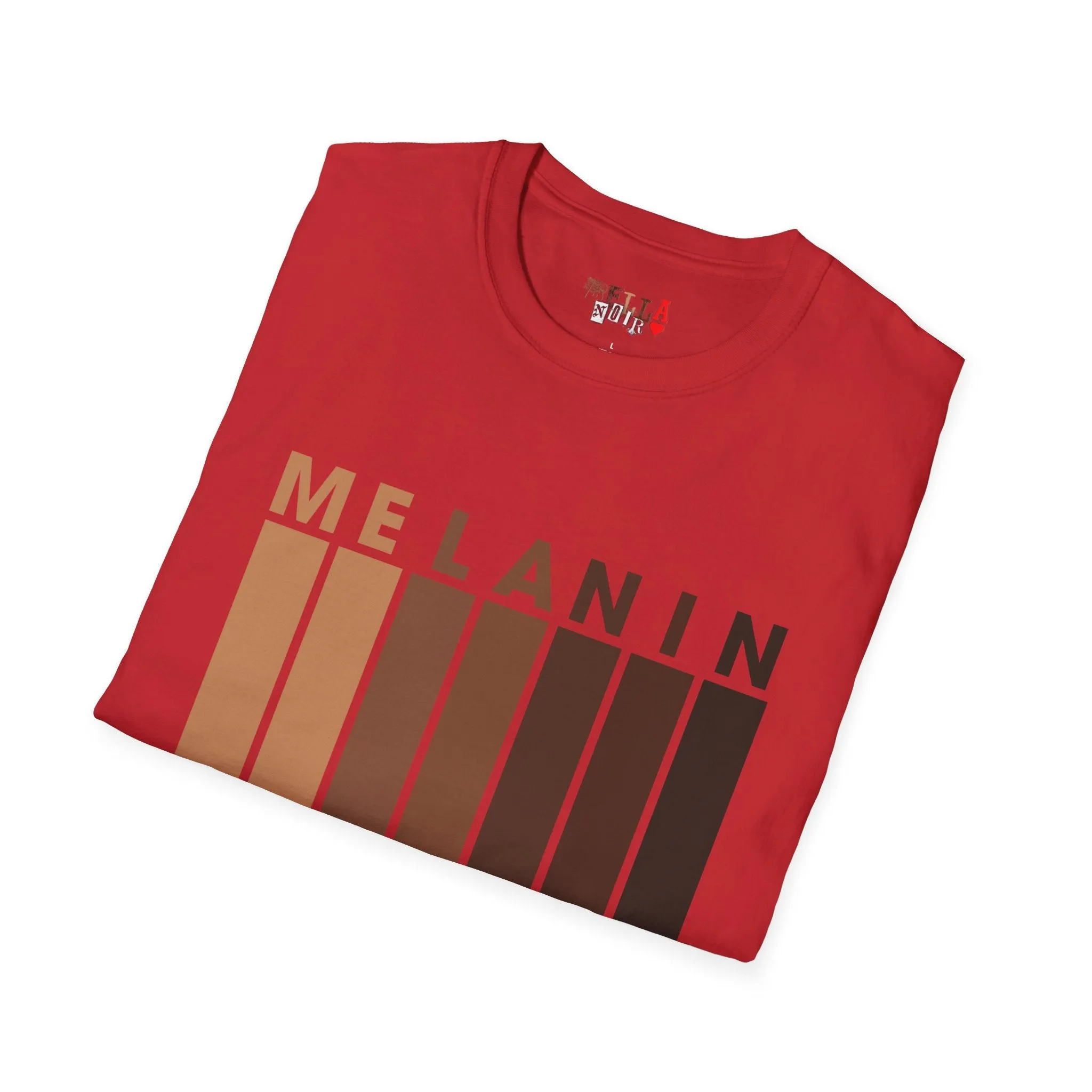 Melanin Vertical Stripes Unisex Softstyle T-Shirt