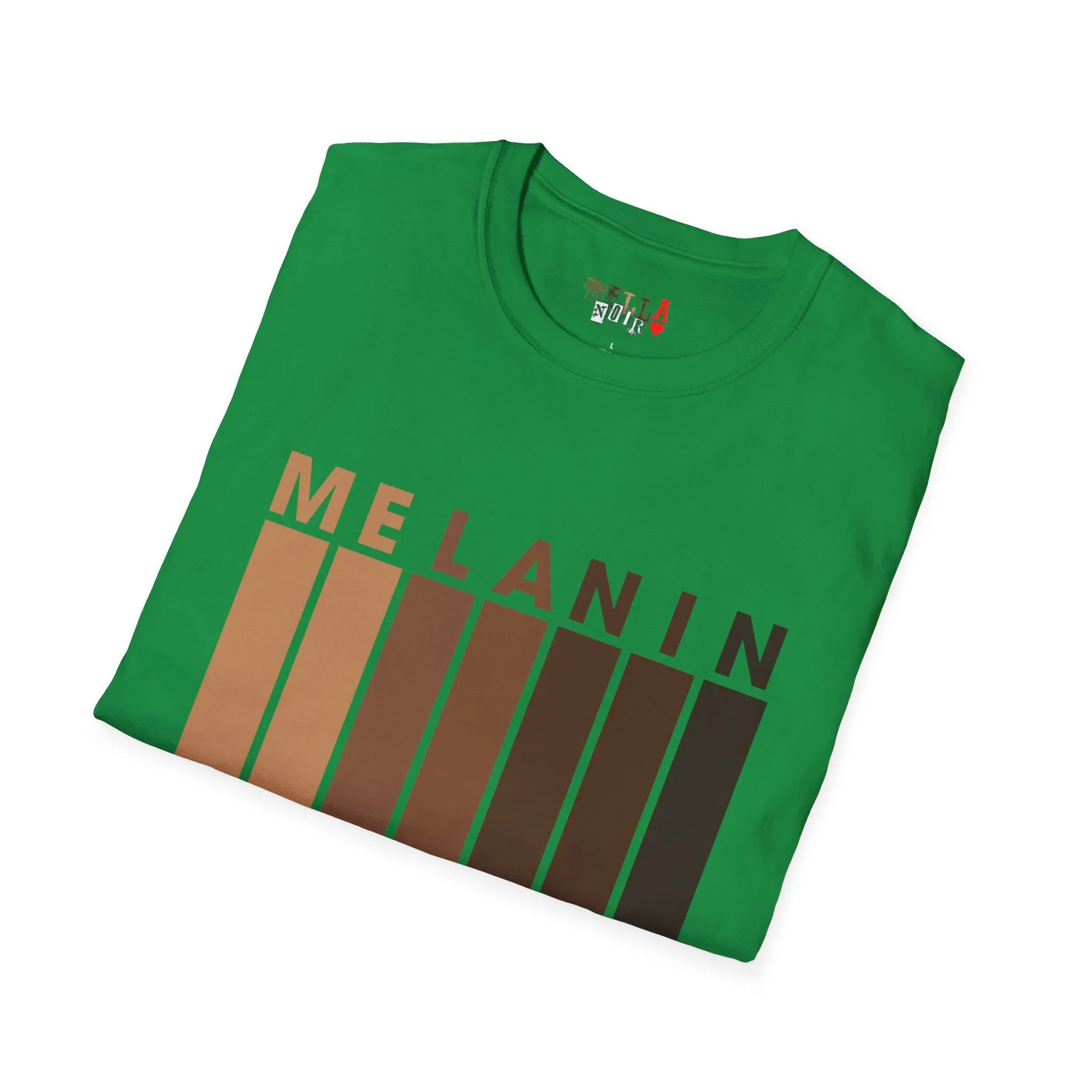 Melanin Vertical Stripes Unisex Softstyle T-Shirt