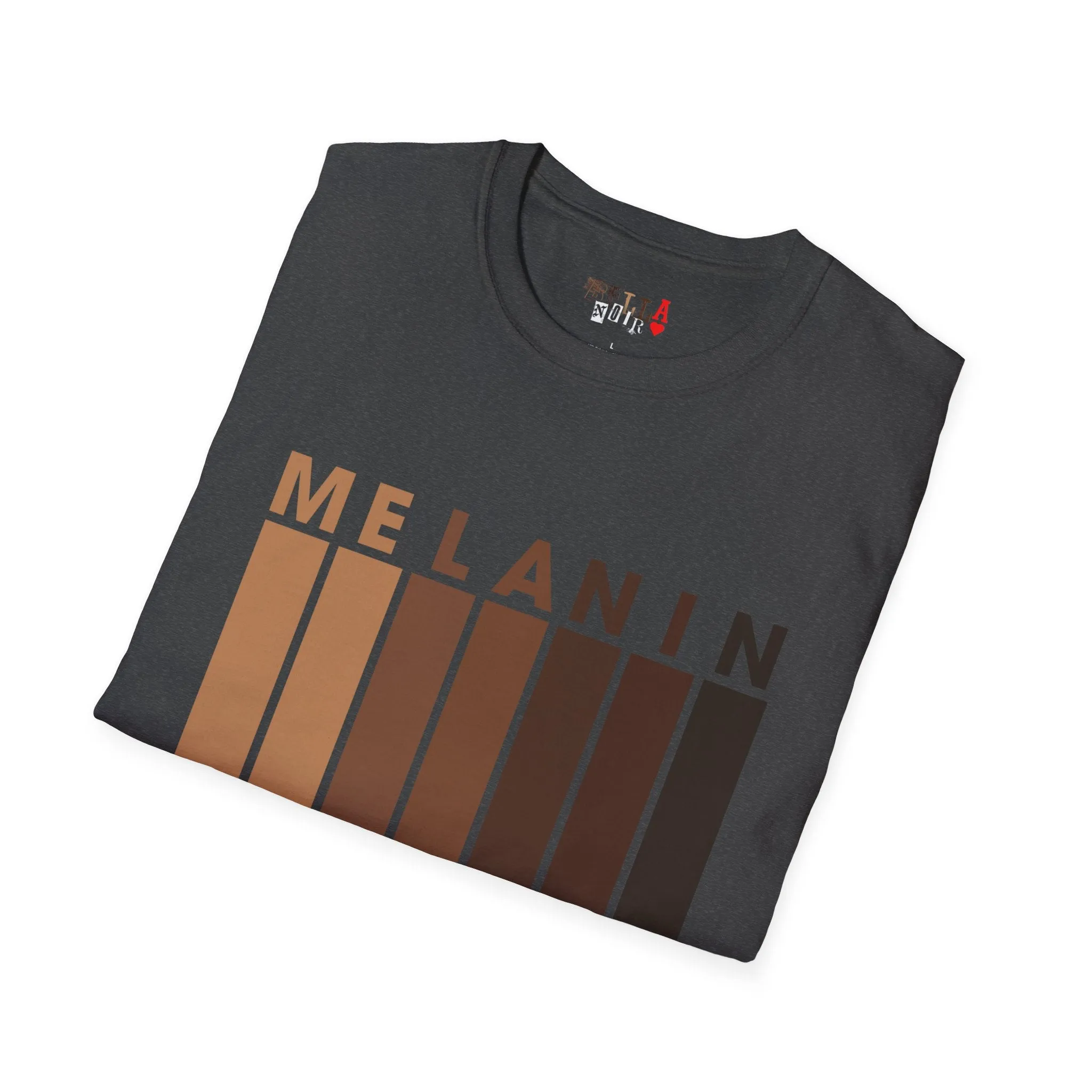Melanin Vertical Stripes Unisex Softstyle T-Shirt