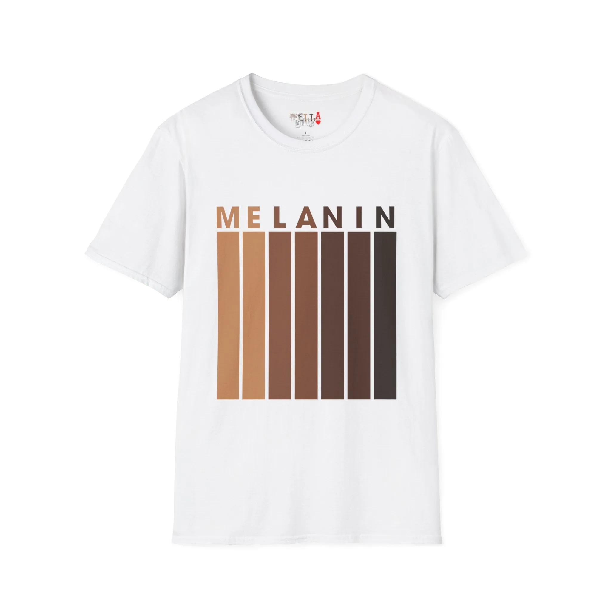 Melanin Vertical Stripes Unisex Softstyle T-Shirt