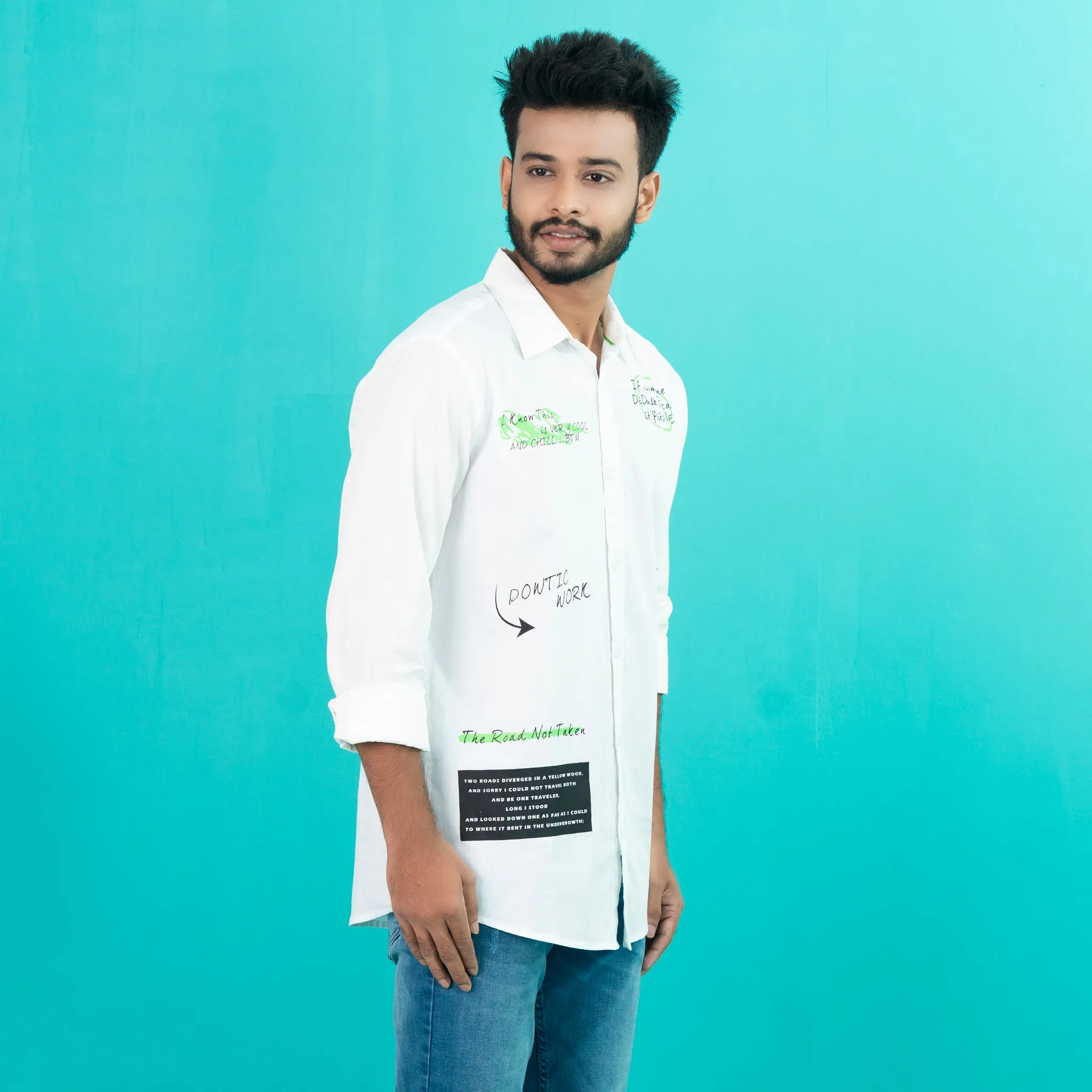 Men’s White Cotton Shirt