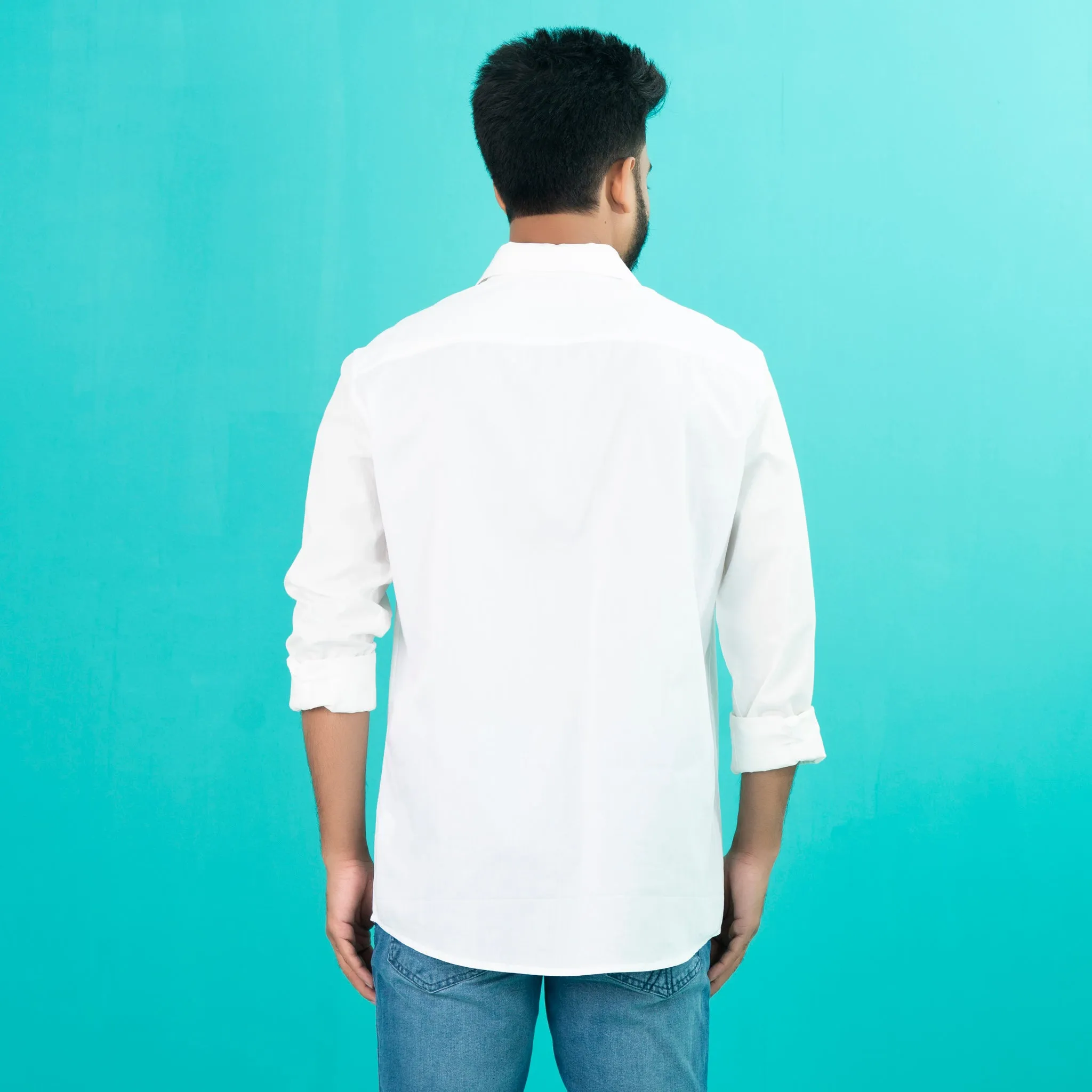 Men’s White Cotton Shirt