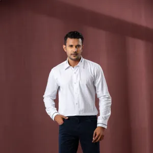 Mens White Formal Shirt