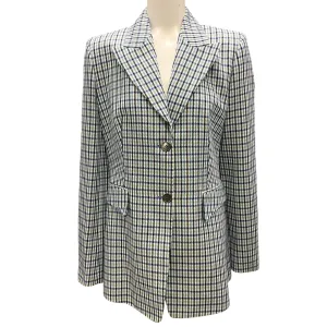 Michael Kors Collection Maritime Multi Spring 2019 Plaid Blazer