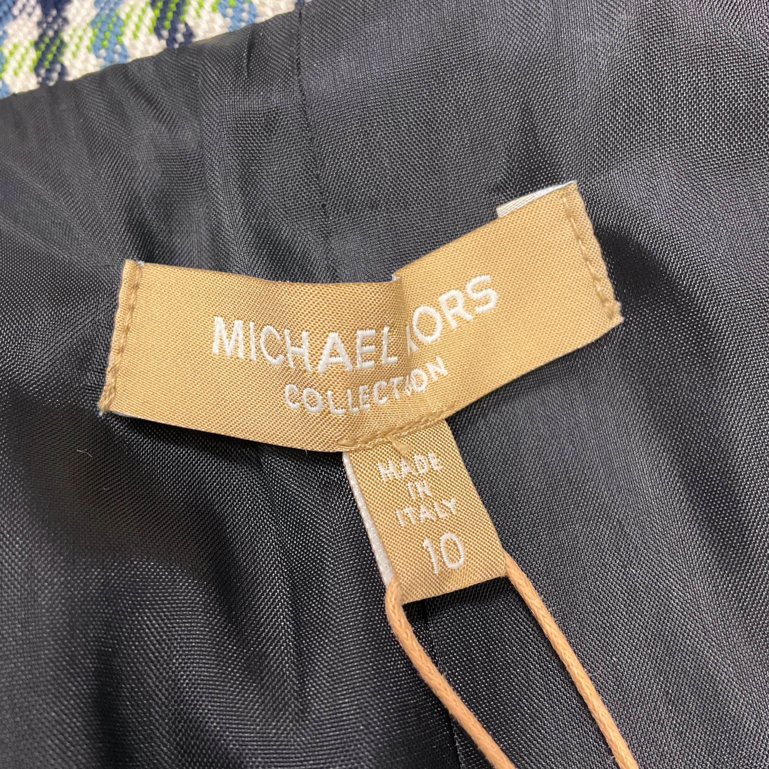 Michael Kors Collection Maritime Multi Spring 2019 Plaid Blazer