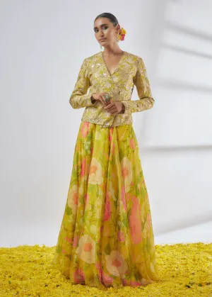 Mili yellow victorian skirt and jacket