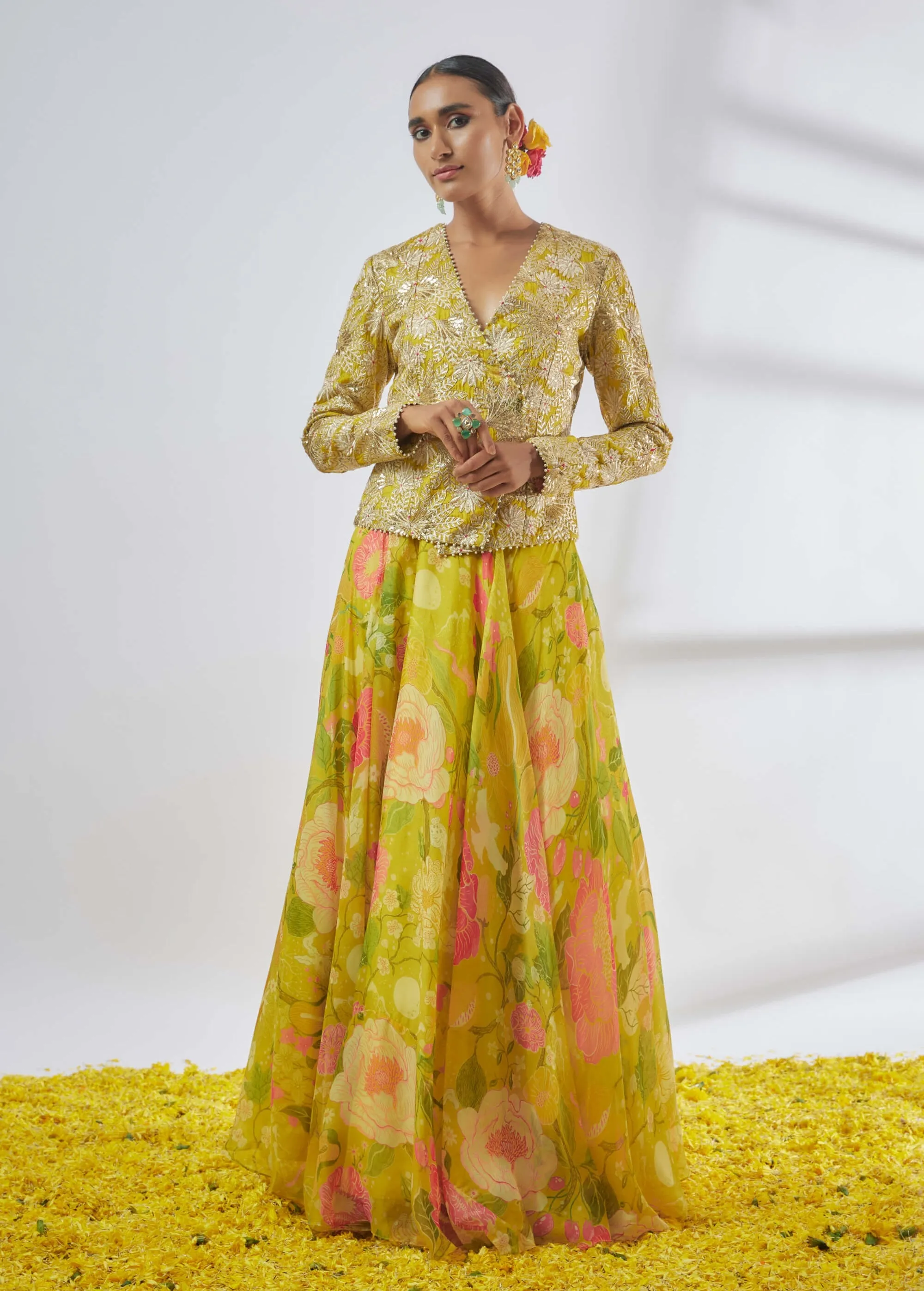 Mili yellow victorian skirt and jacket